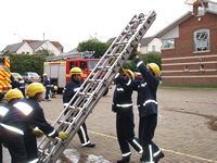 Cadet gives fine display of basic fire and rescue skills