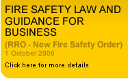 Fire Safety Law and guidance for Business - Click here to find more information