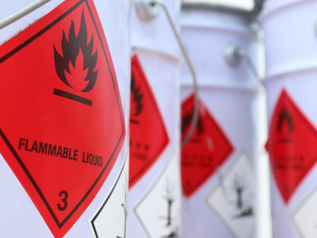 fire couses for Flammable liquids 